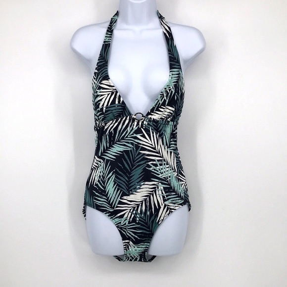 Banana Republic Halter Top One Piece Swim Suit Size M - Picture 1 of 8